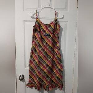 Tommy Hilfiger Multicolor Plaid Midi Dress